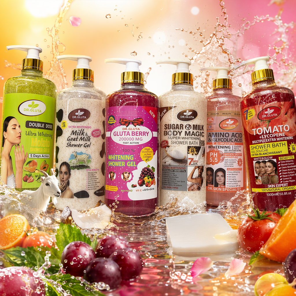 DR.GLUTA shower gel Body Wash with Pump Head, colorful bottle Body Wash, Refreshing and Moisturizing, Scented Body lotion Specification image