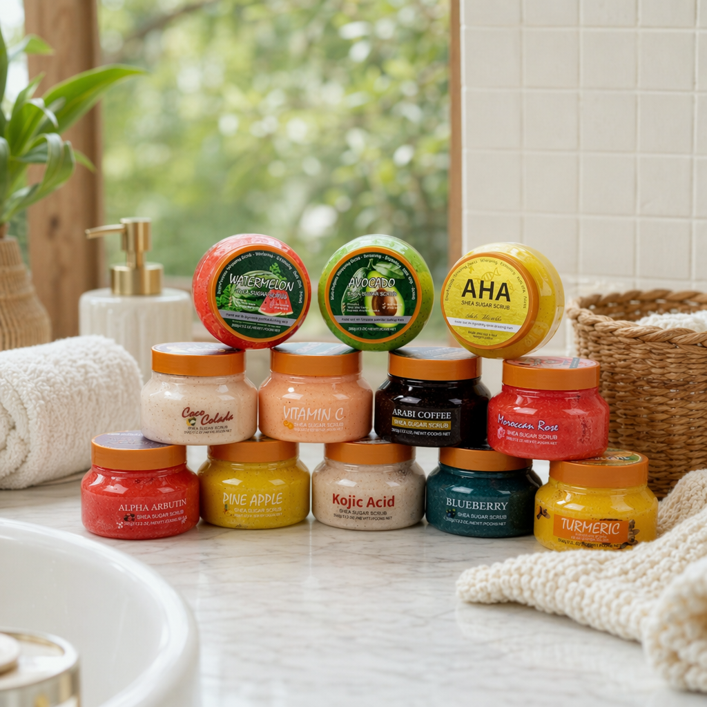 Цветная глазурь от боди scrub 350g-консервированная смесь для тела, обезображивающего чехвана details Picture