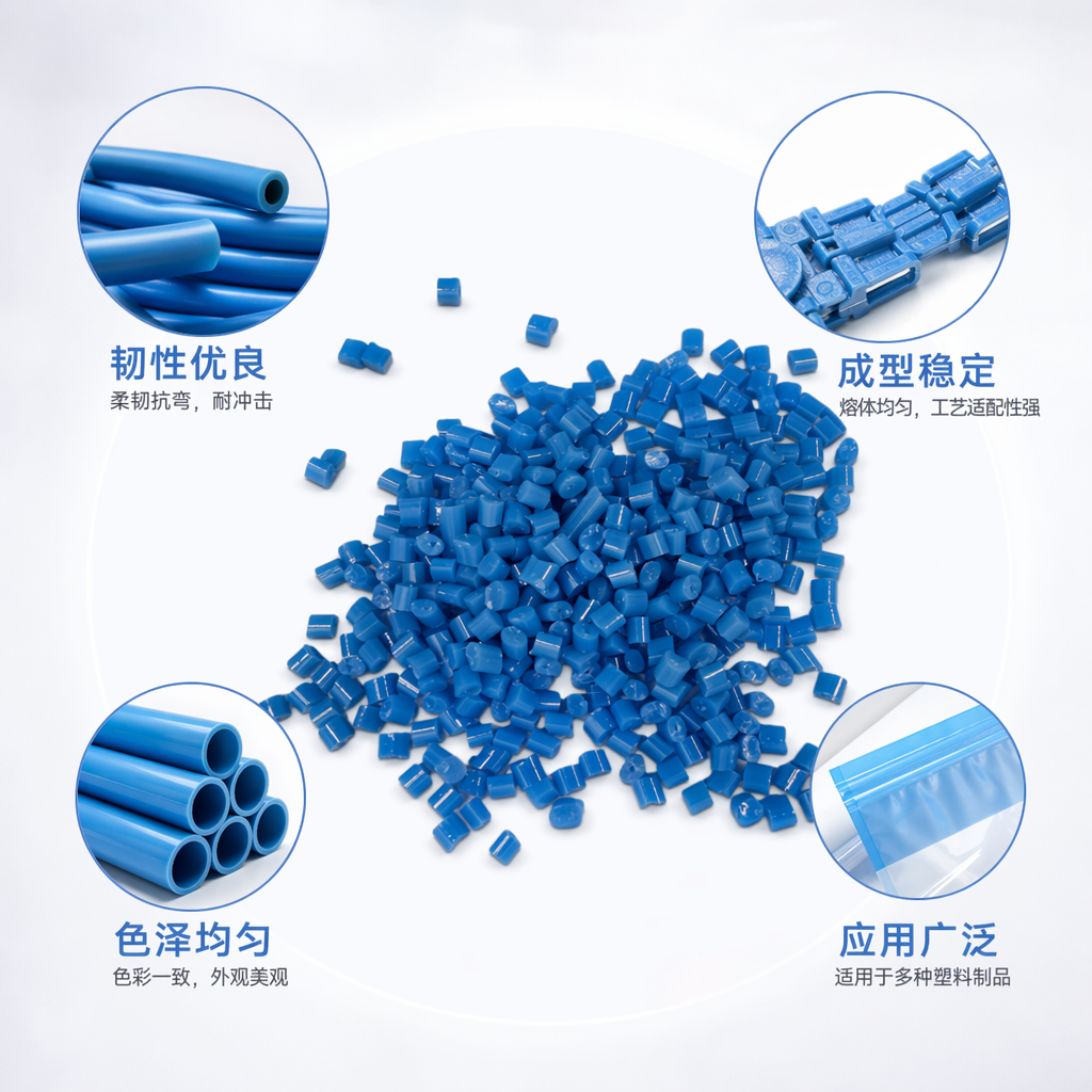 蓝色塑料颗粒工业级PP聚丙烯原料25kg包邮