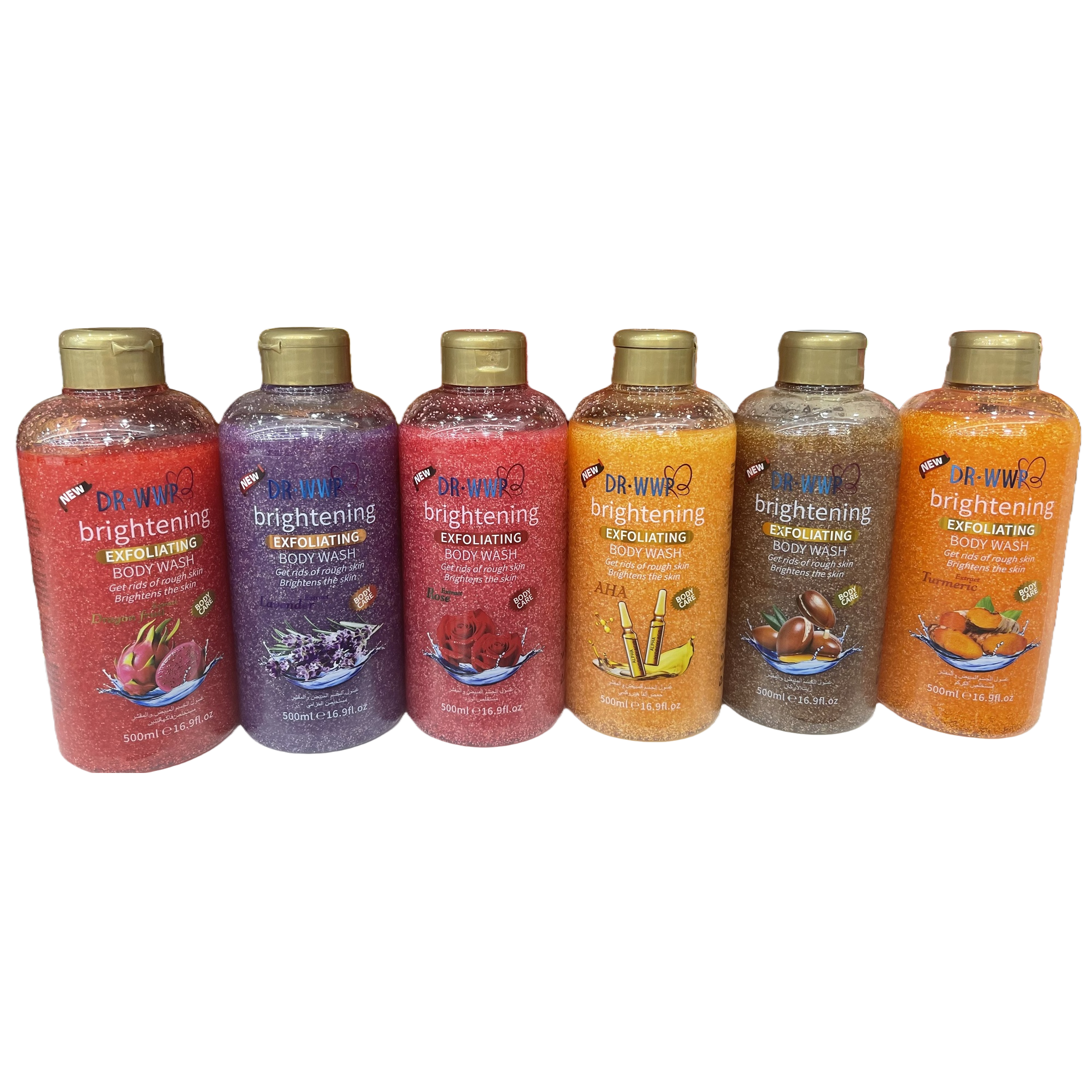 Цветной шлифовальный рожок WWW P exfoliating с цветной гаммой для тела 500ml slayer Item Picture
