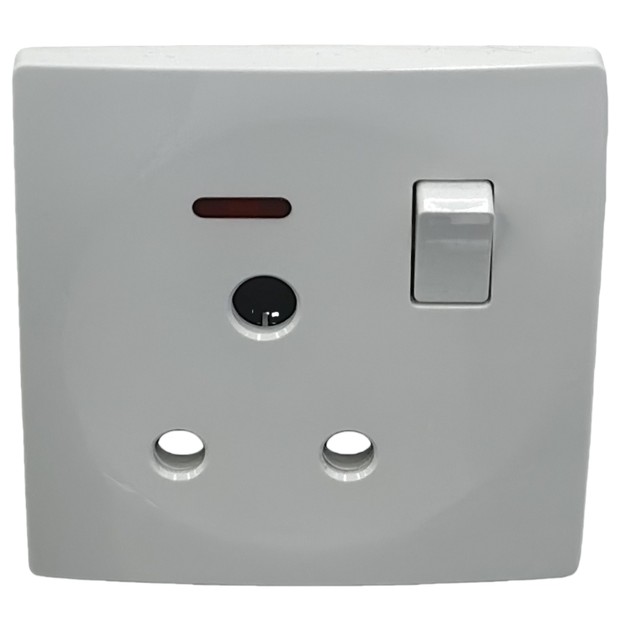 The T5 white 15A socket panel and the 86-type household wall switch panel are simple, modern and pure white Item Picture