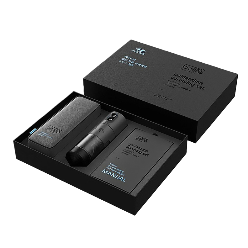 The black gift box set comes with a complete spray bottle and a square device manual, featuring a portable storage design Item Picture