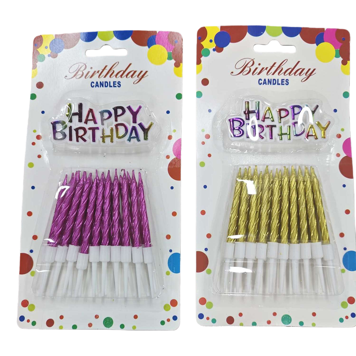 Colorful packaged birthday candles, creative designs for festival birthday decoration Item Picture