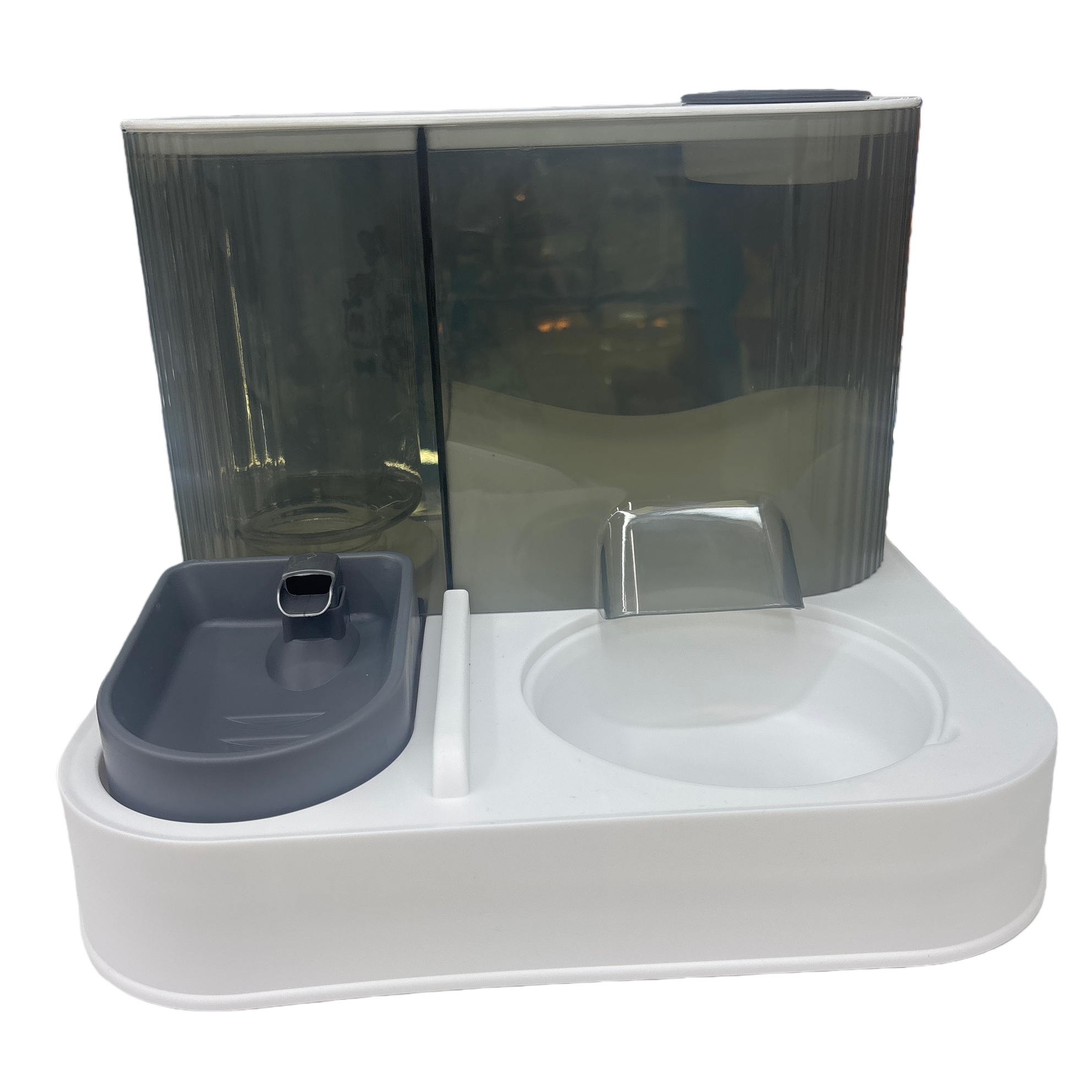 White base automatic feeder, intelligent pet timed and quantified feeding machine Item Picture