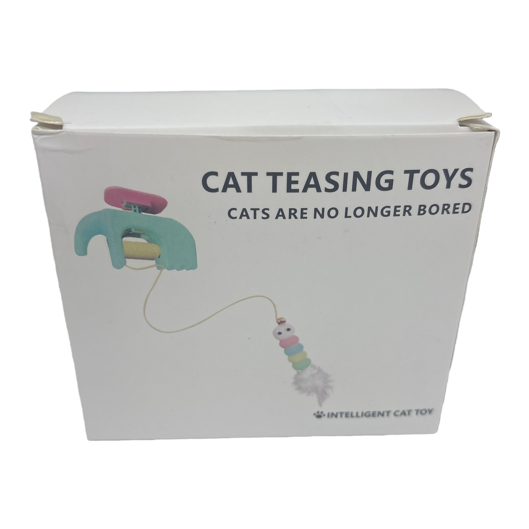 White packaging box cat toys, cat players, interactive and educational plush toys Item Picture