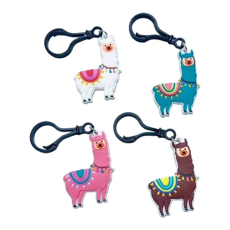 Colorful alpaca-shaped keychains, cute plush pendants, fashionable and portable items Item Picture