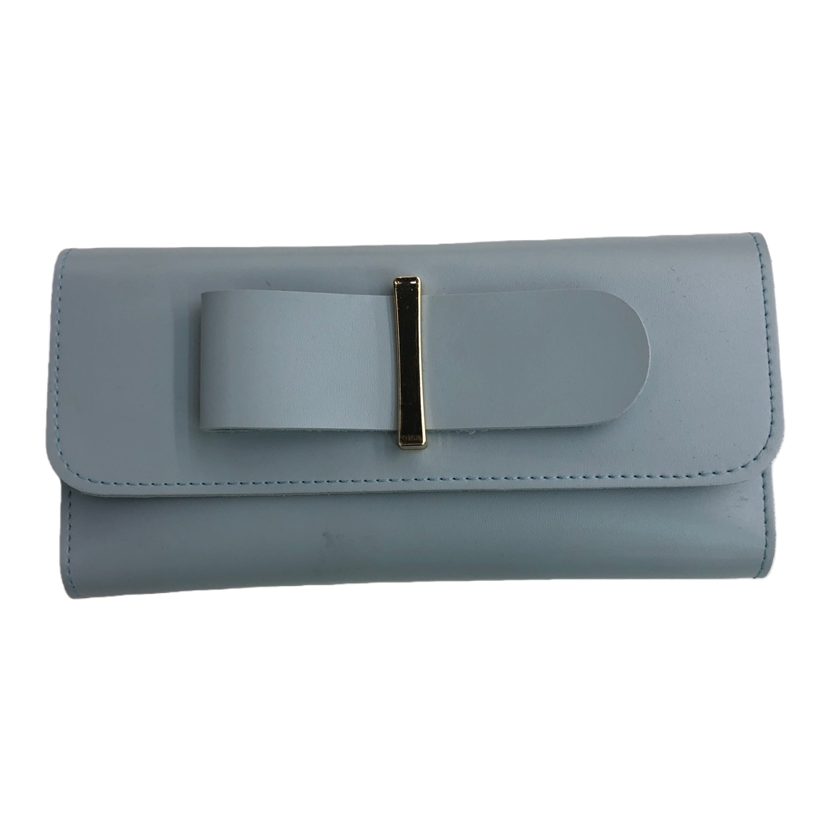 محفظة صغيرة من الجلد والأزرق الخفيف Item Picture