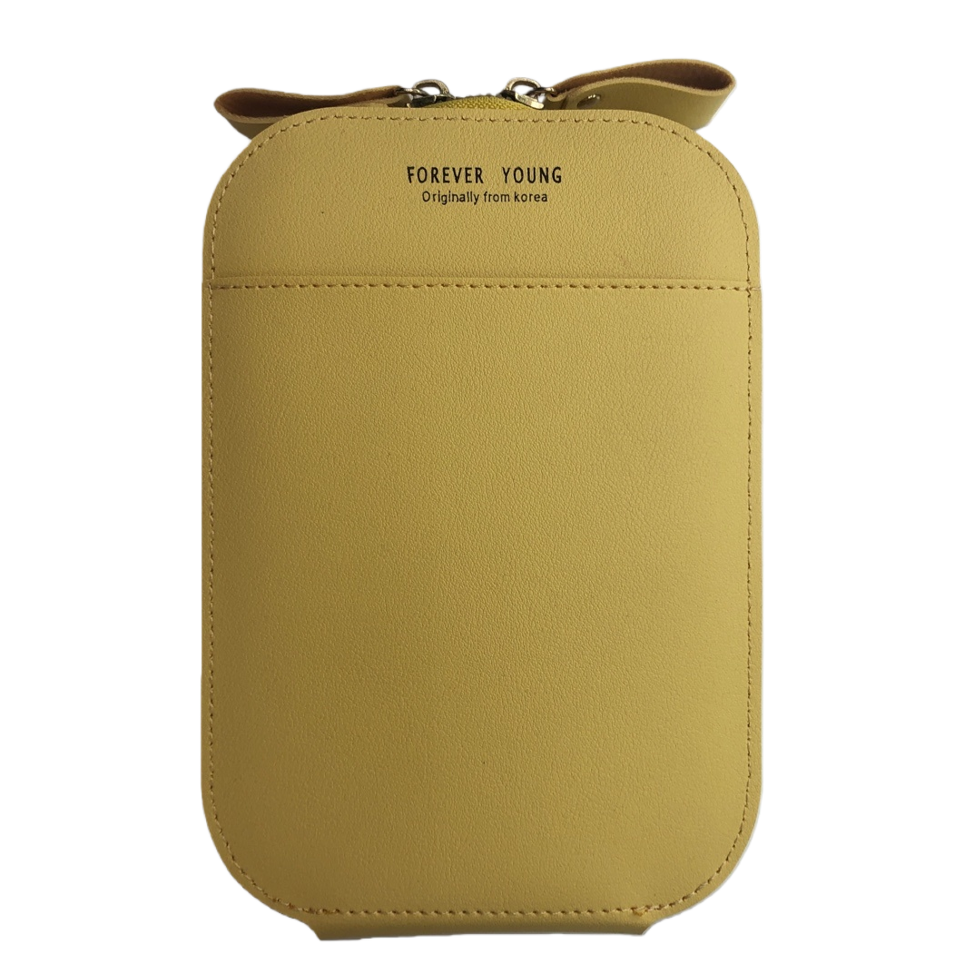 Yellow leather phone case, compatible with iPhone, Huawei and Xiaomi, shockproof and lightweight Item Picture