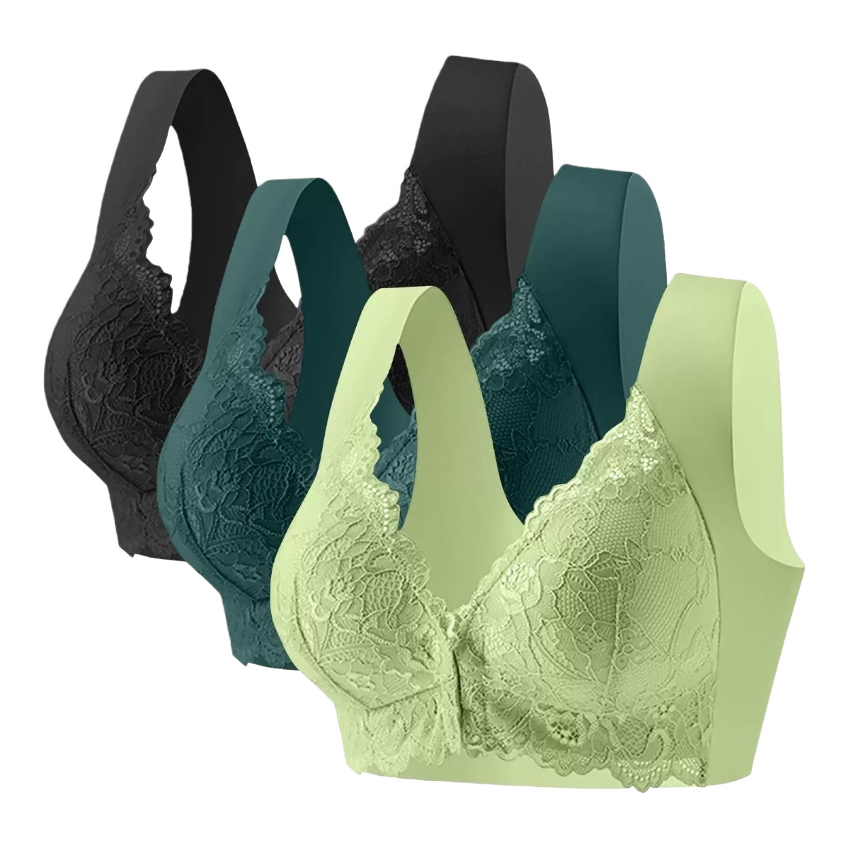 خضراء داكنة، فاتحة، خضراء داكنة، ذات صدر دسي أخضر داكن Item Picture