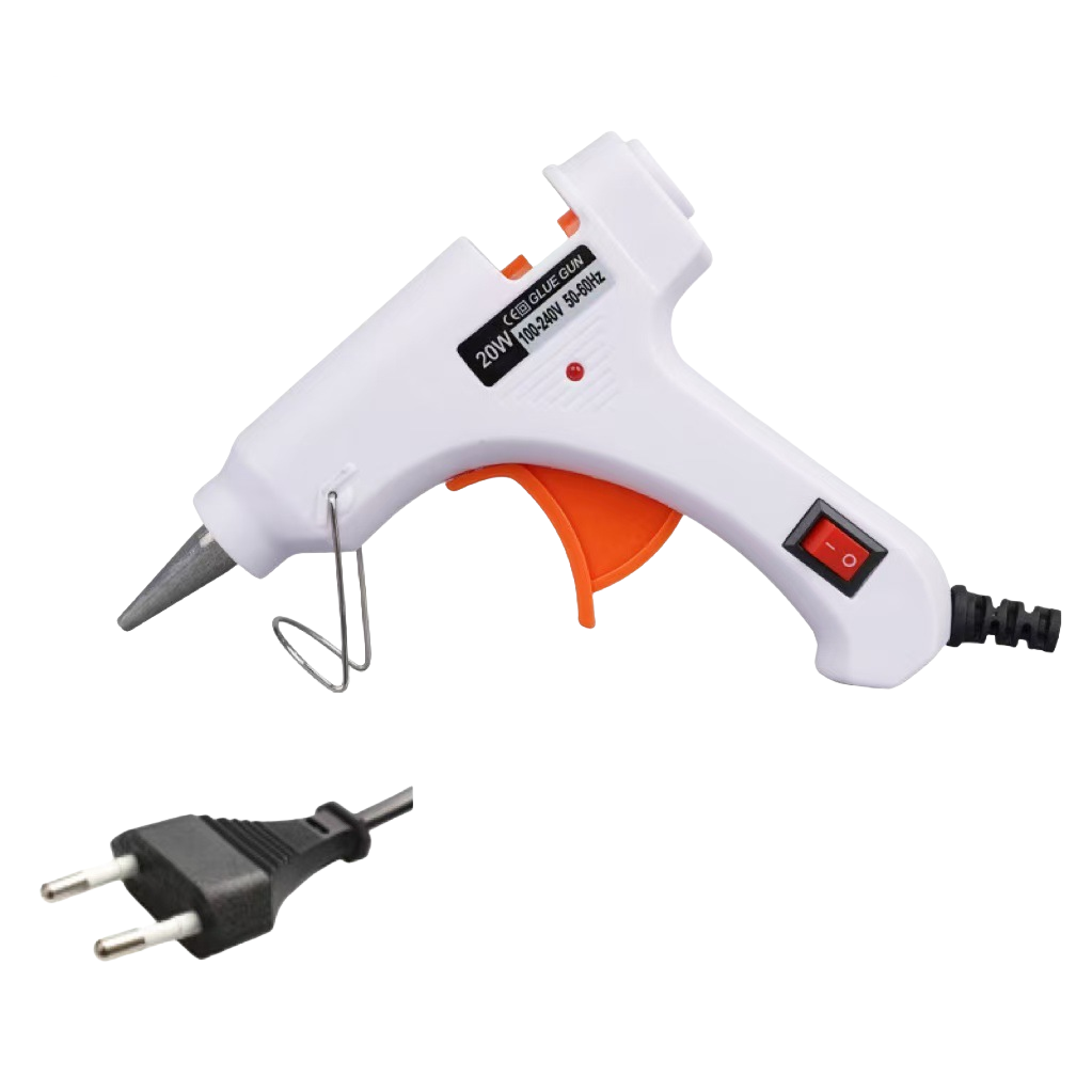 White hot melt glue gun, a handheld industrial-grade household DIY tool with rapid heating and constant temperature Item Picture