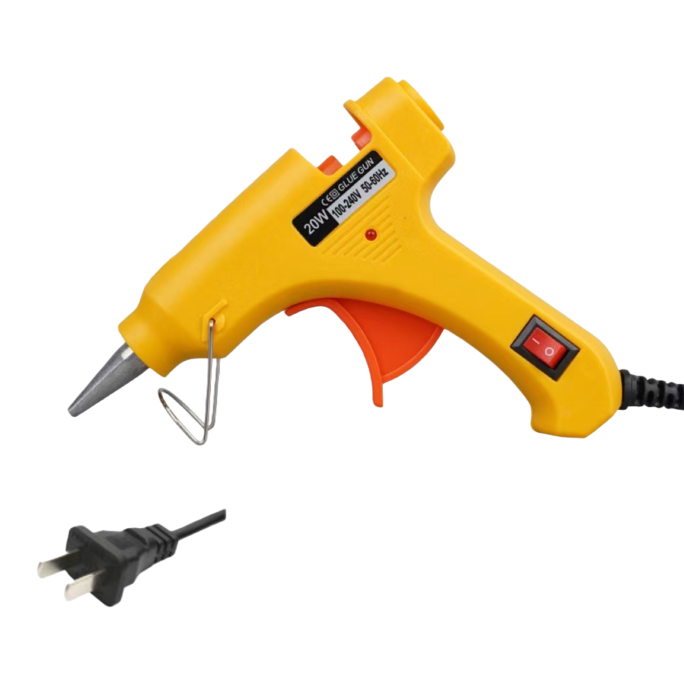 Yellow hot melt glue gun, handheld, rapid heating and constant temperature, specially designed for home and office DIY Item Picture