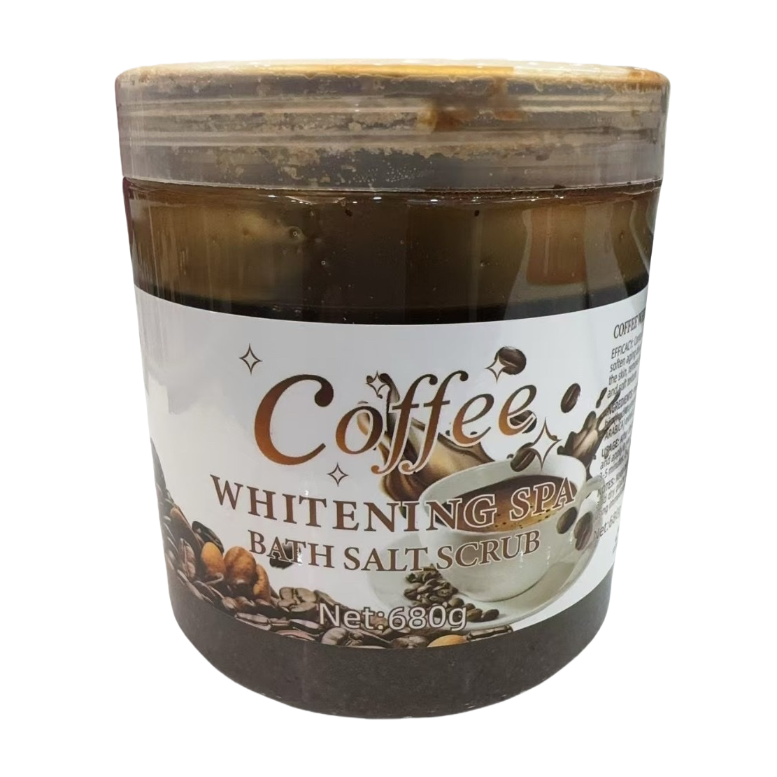 Brown Coffee Bath salt Scrub 680g Moisturizing Exfoliating Body Care Item Picture