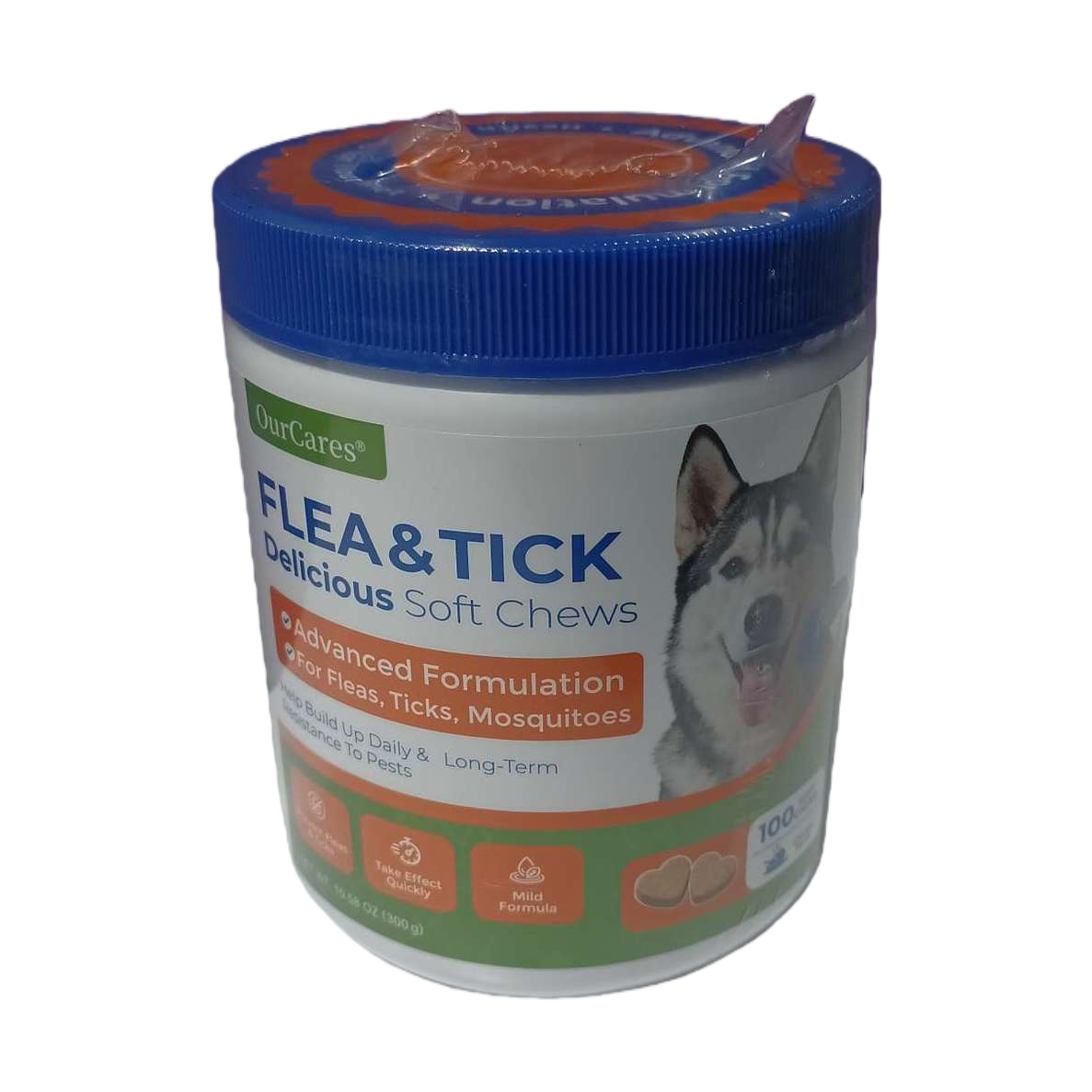 Pet Health Care Flea + Tick Soft Chewable Tablets 2nd Generation Pet Insect Repellent Gummy Candy cans Item Picture
