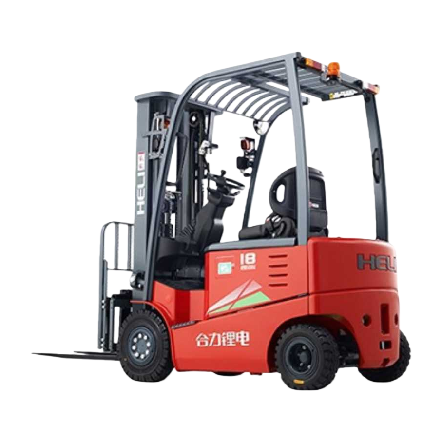 The red electric forklift is an industrial handling equipment powered by a 1.5-ton lithium battery Item Picture