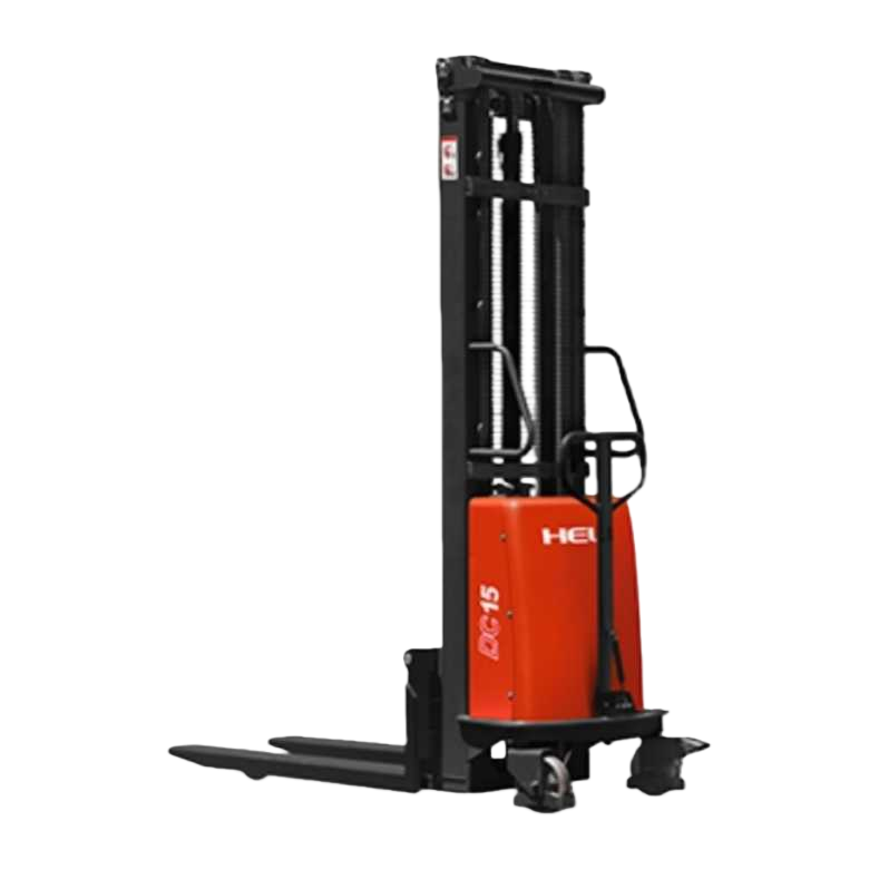 Red electric stacker, 1.5-ton, 3-meter lifting height industrial handling forklift Item Picture