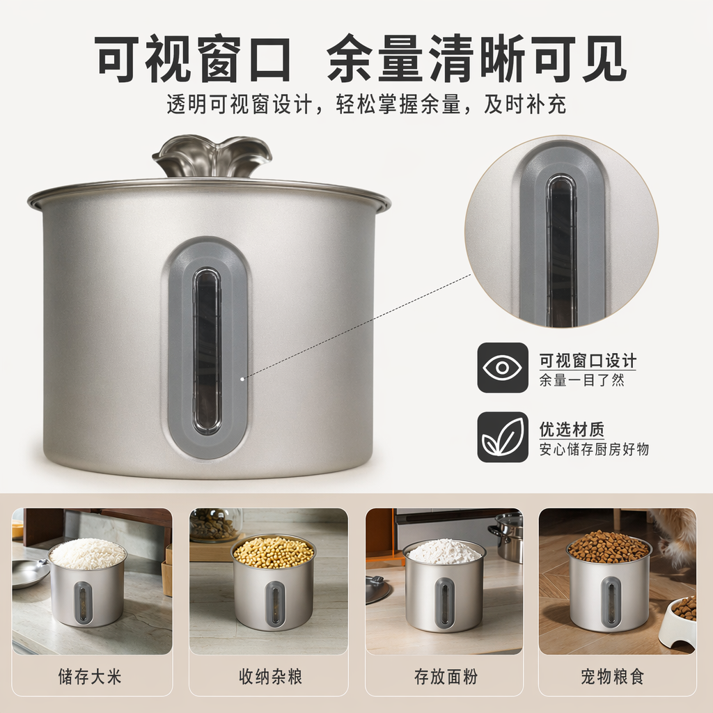 Silver metal cookware, a household multi-functional non-stick pan for frying, stir-frying, stewing and boiling