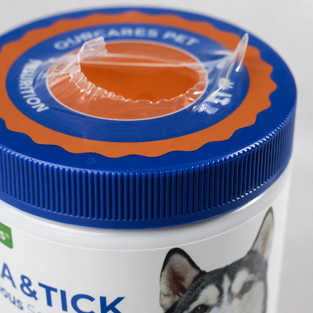 Pet Health Care Flea + Tick Soft Chewable Tablets 2nd Generation Pet Insect Repellent Gummy Candy cans Application Scenario