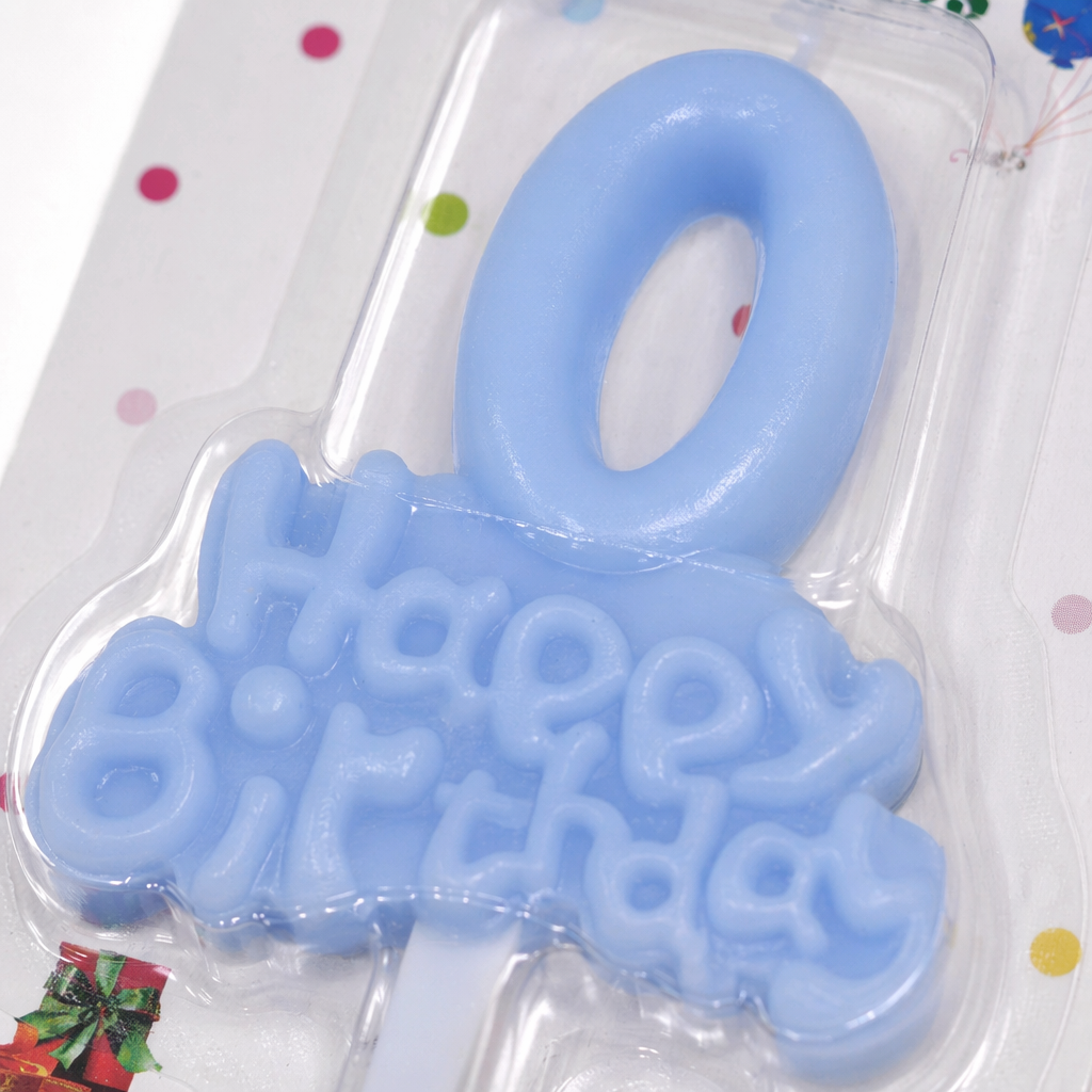 Colorful Birthday candles with digital shapes and the words "Happy Birthday" on them Application Scenario