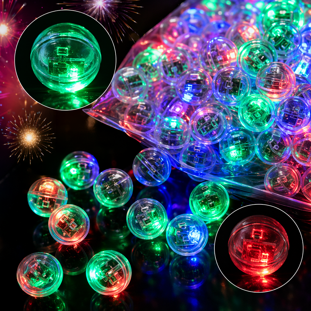 透明发光球体细节图