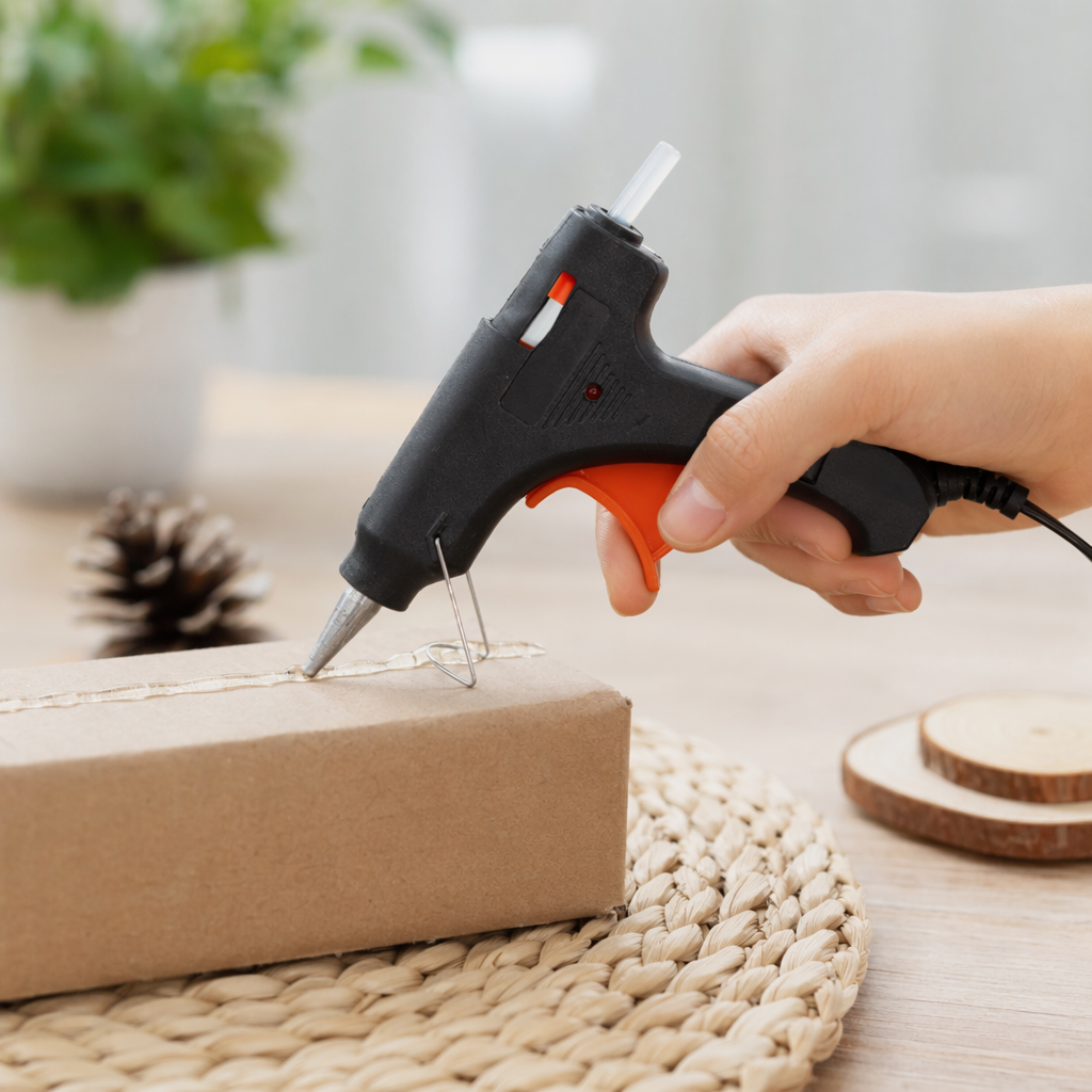 Black hot melt glue gun, rapid heating, constant temperature, handheld glue gun, home DIY repair tool details Picture