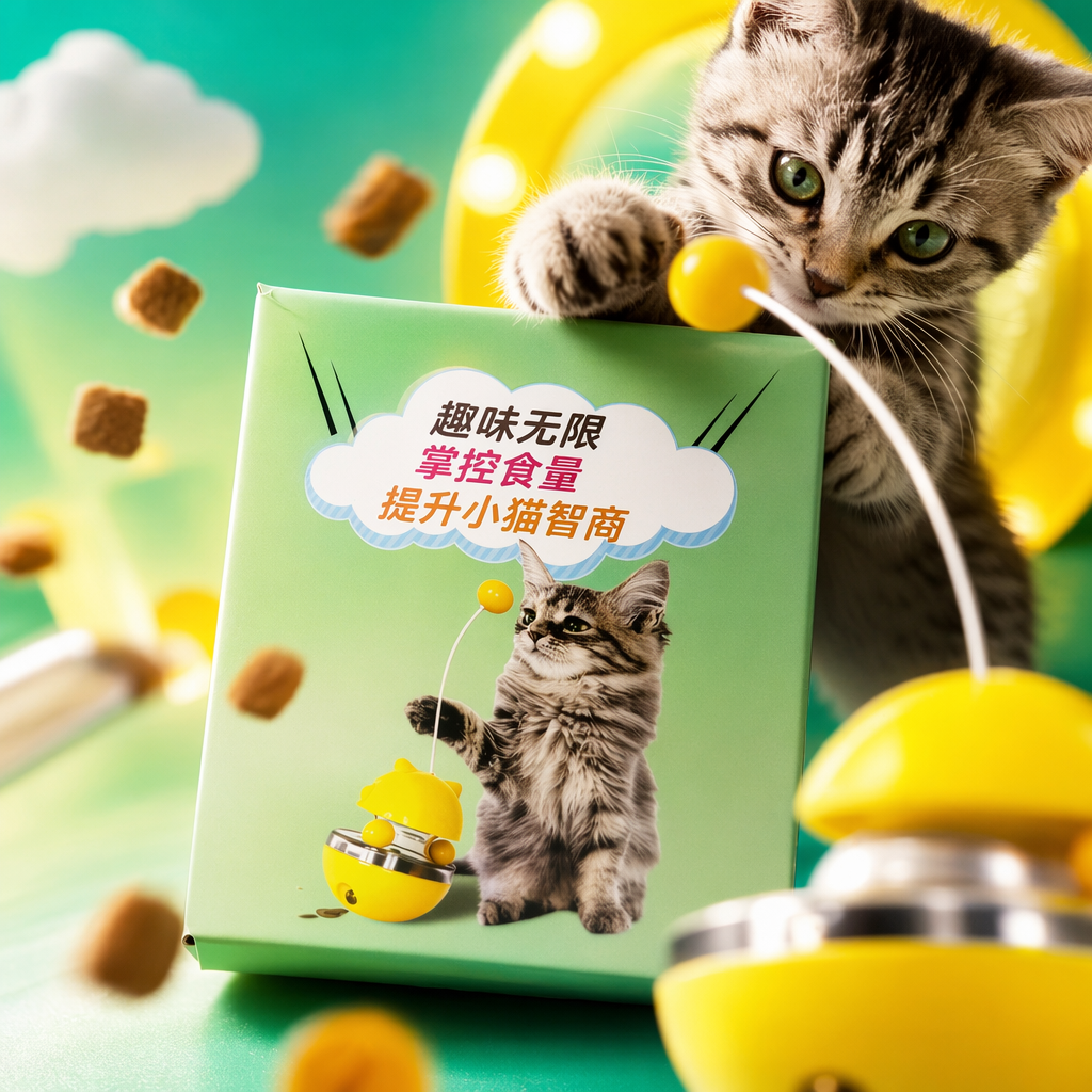 Green packaging box cat toys, cat teasing sticks, interactive and educational pet toys Specification image