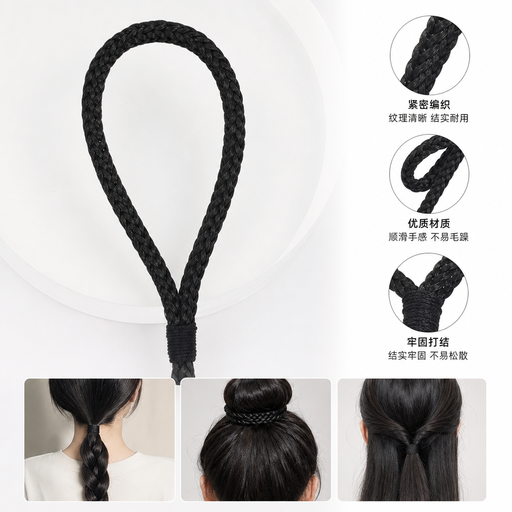 黑色编织绳 手工DIY饰品配件 编织手链绳料 