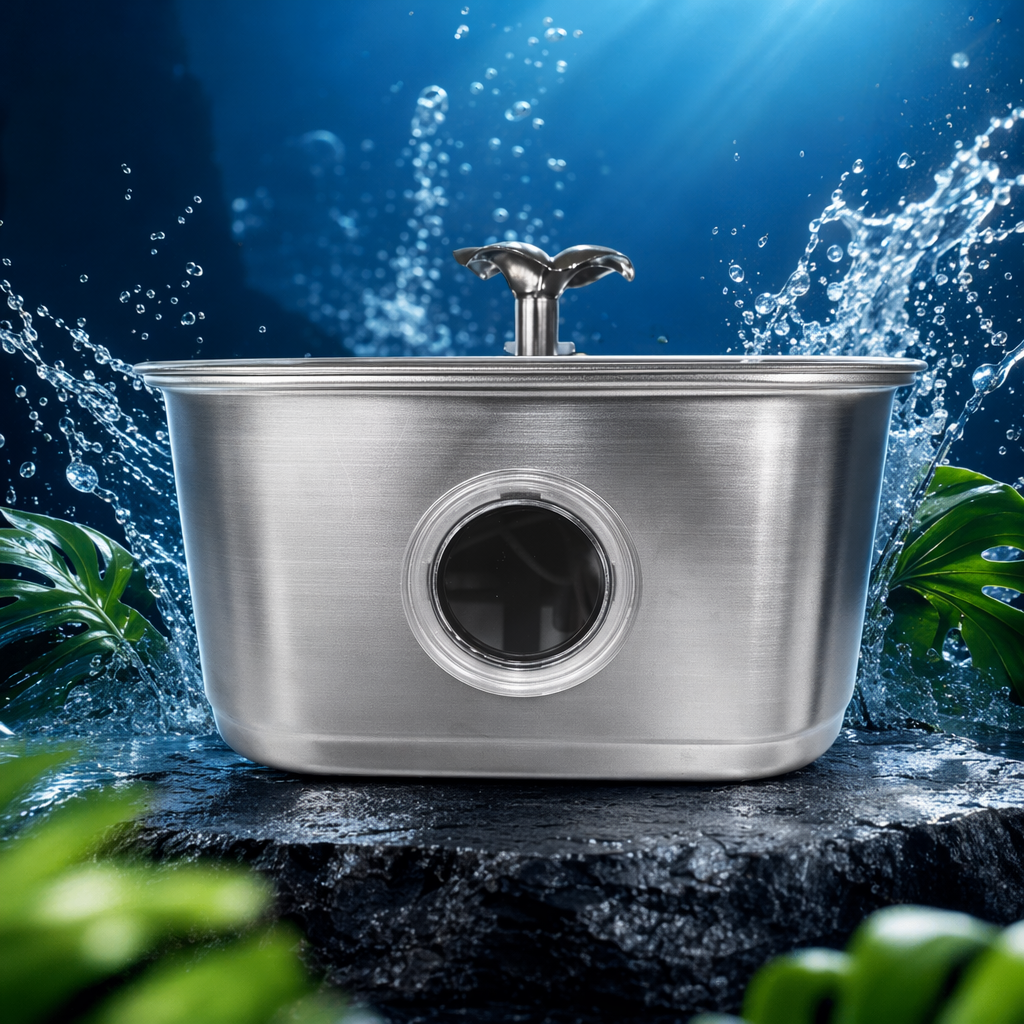 Silver stainless steel kitchen sink, single basin, large capacity, splash-proof, durable and easy to clean Specification image