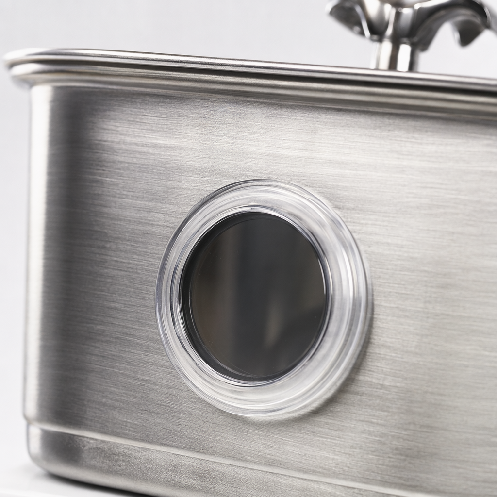 Silver stainless steel kitchen sink, single basin, large capacity, splash-proof, durable and easy to clean Application Scenario