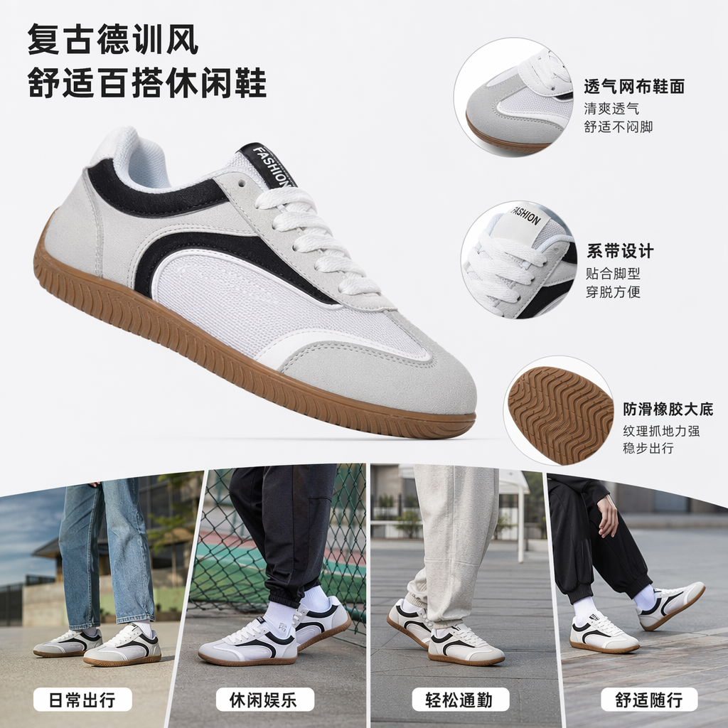六双彩色女式休闲鞋 舒适百搭轻便透气