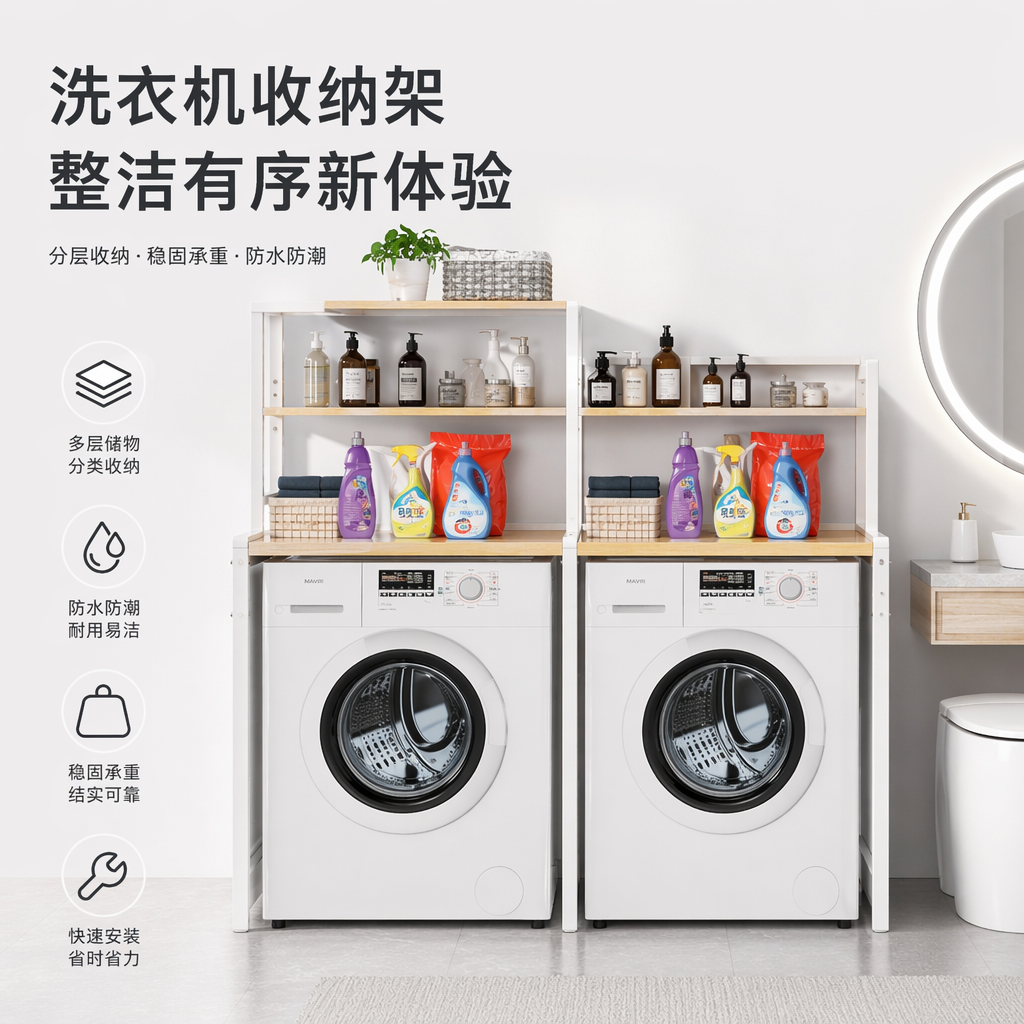 白色滚筒洗衣机家用节能静音全自动洗烘一体机