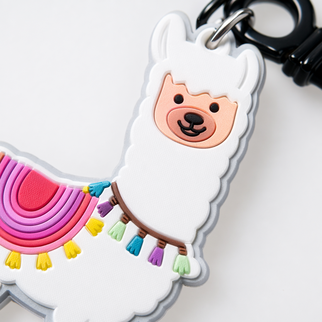 Colorful alpaca-shaped keychains, cute plush pendants, fashionable and portable items Application Scenario
