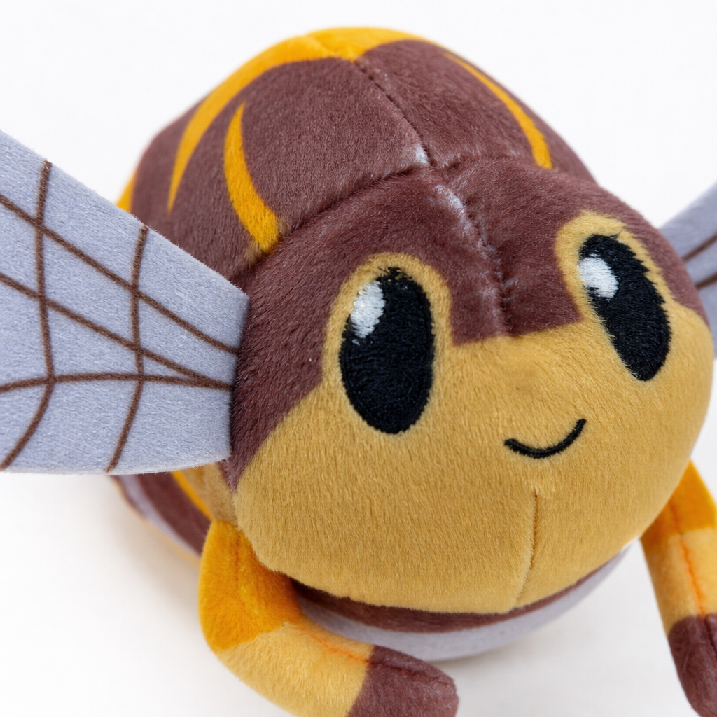 Yellow bee plush toy, cute cartoon pillow, fabric decoration toy Application Scenario