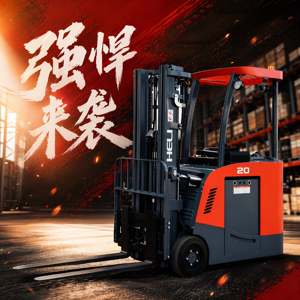 Orange and gray industrial forklift electric handling vehicle cargo handling equipment Specification image