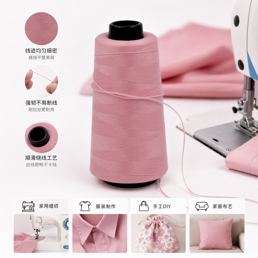 粉色线轴 缝纫机专用 纯棉 手工DIY辅料