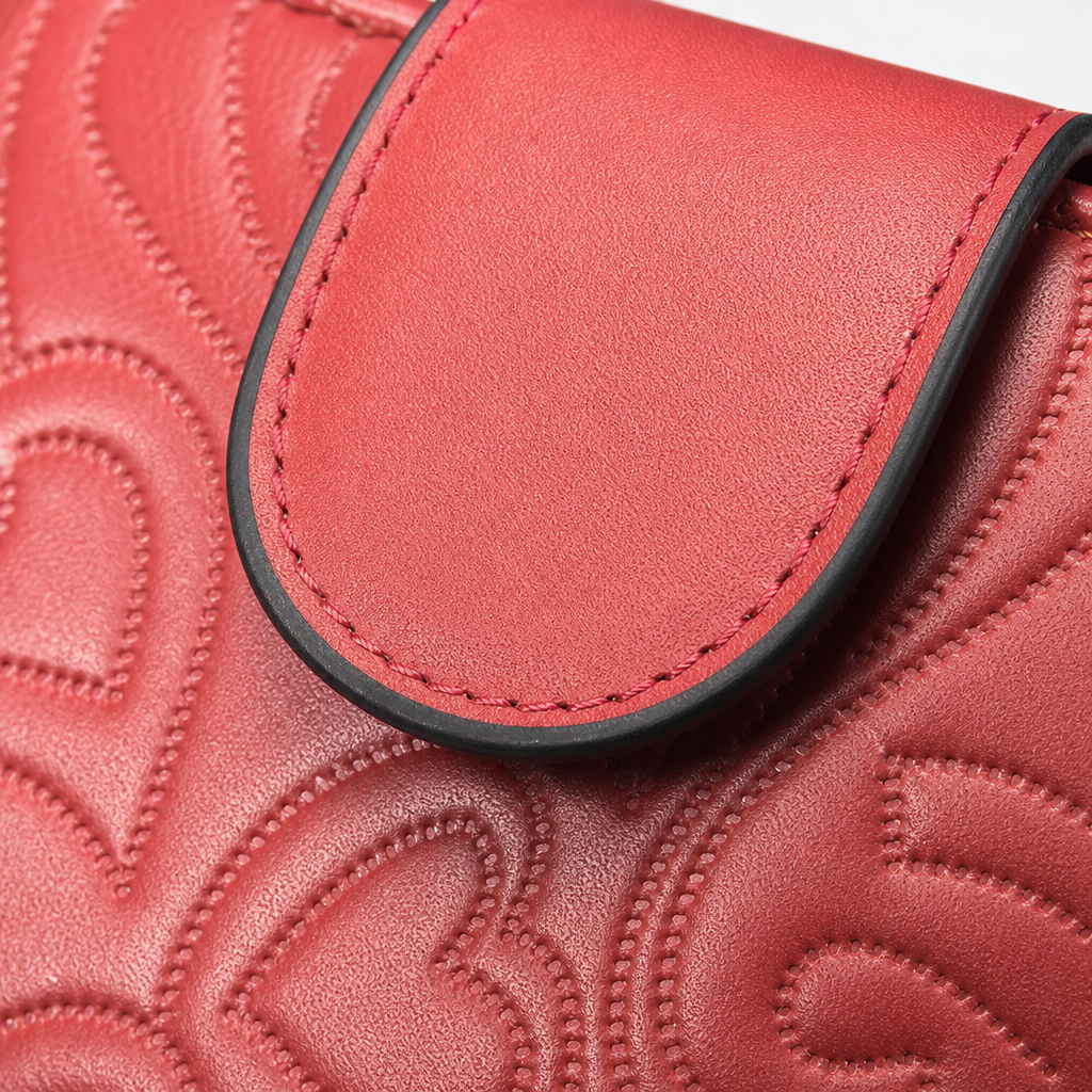 Colorful embossed genuine leather wallet, fashionable and simple long clutch for women Application Scenario