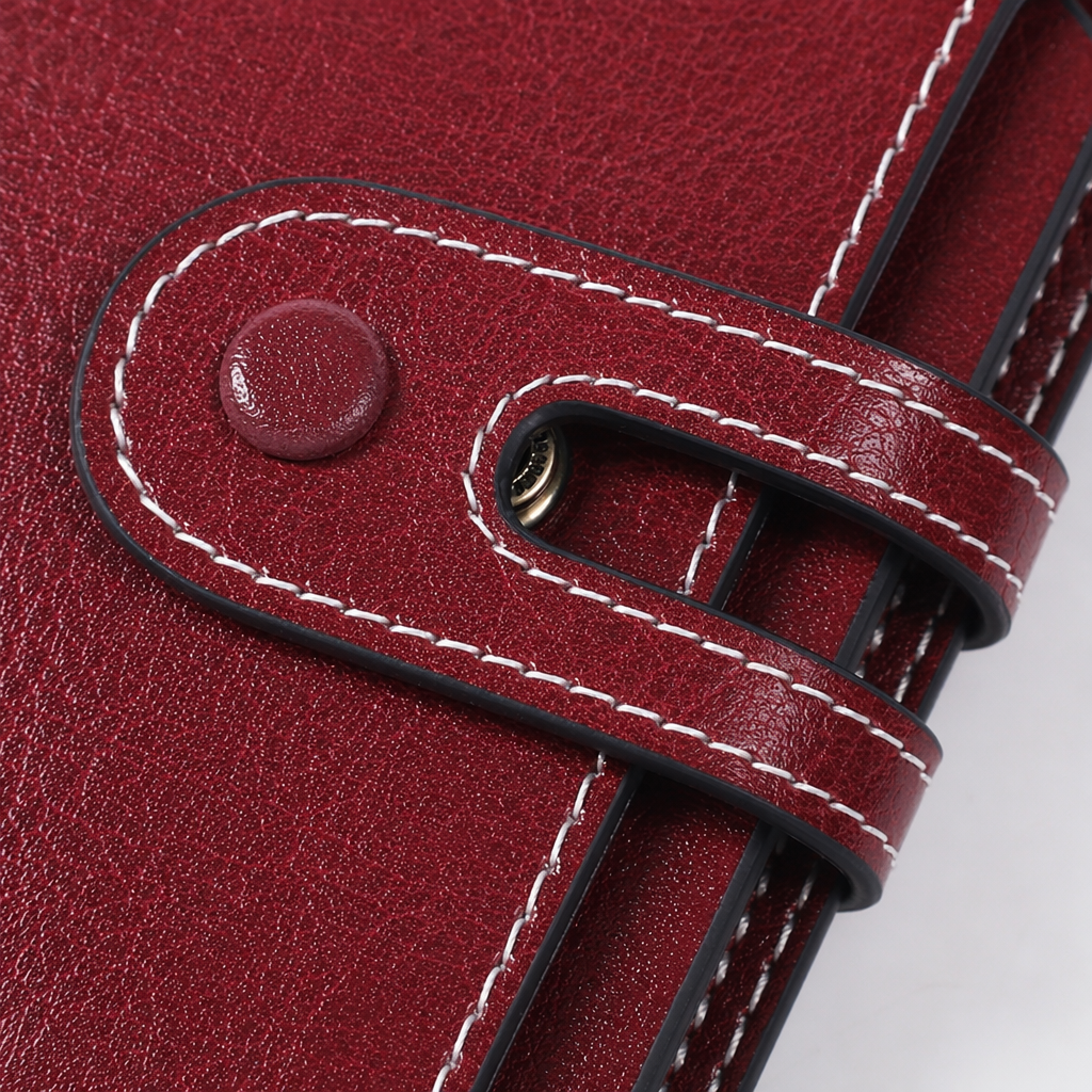 The wine-red genuine leather wallet for women is a long, simple, fashionable and versatile style Application Scenario