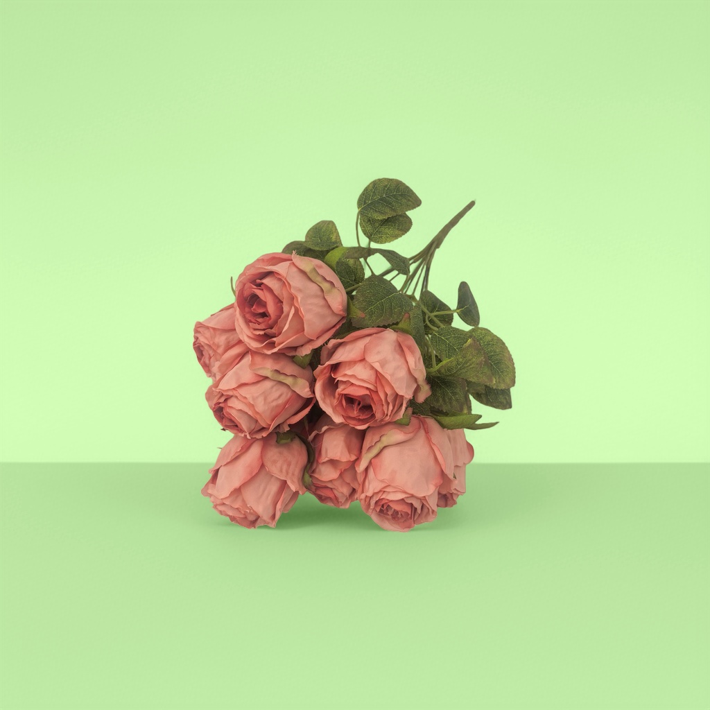 Pink rose bouquet of 9 carefully selected Ecuadorian roses for proposal and birthday flower delivery details Picture