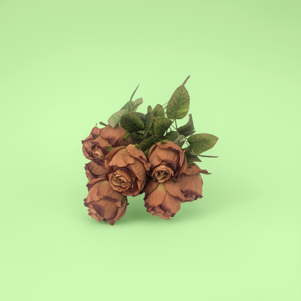 Brown rose bouquet with free shipping for Valentine's Day and birthday gifts, high-end and elegant