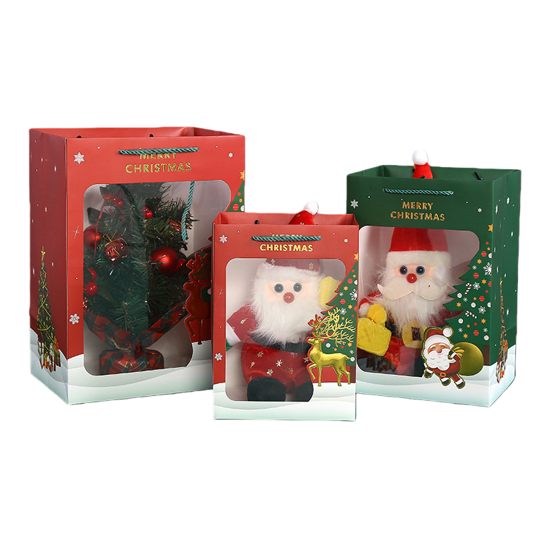 Red and green Christmas gift box set, Santa Claus doll gift box, for holiday gifts Item Picture