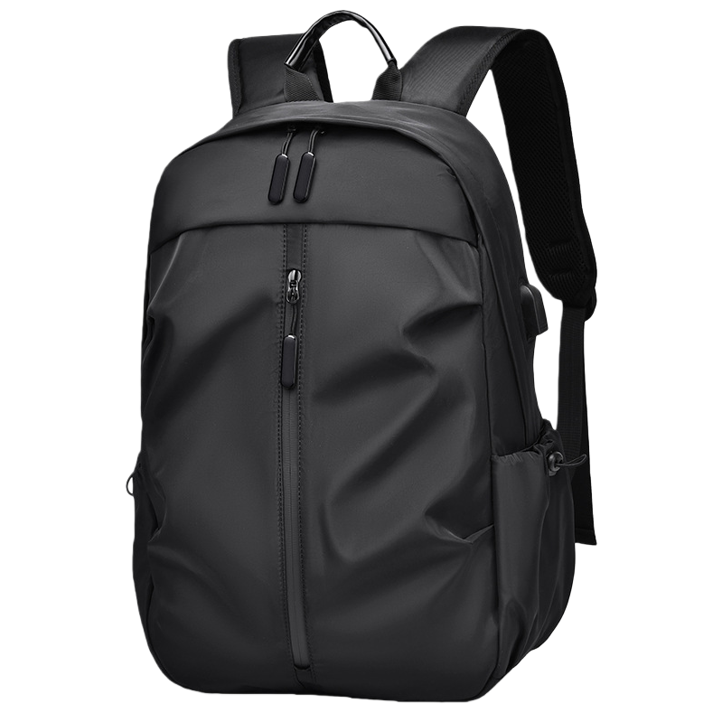 Black backpack with thickened water repellent, multi-functional backpack for commuting to school Item Picture