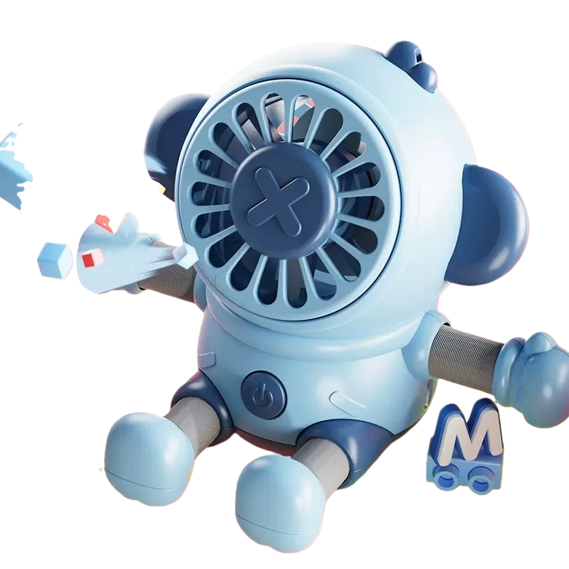 Menghou mobile phone telescopic desktop Mini Fan, portable mini handheld USB charging three-speed fan, cross-border gift Item Picture