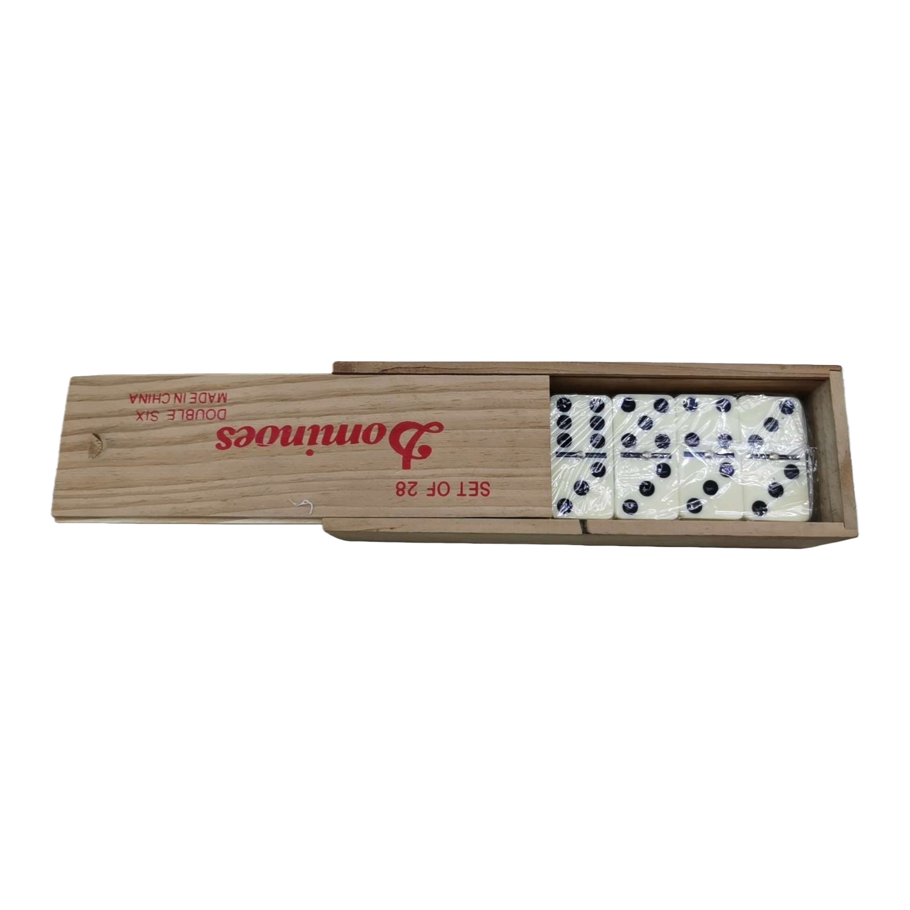 صندوق الدومينو خشبي لعبة ألعاب كلاسيكية Item Picture