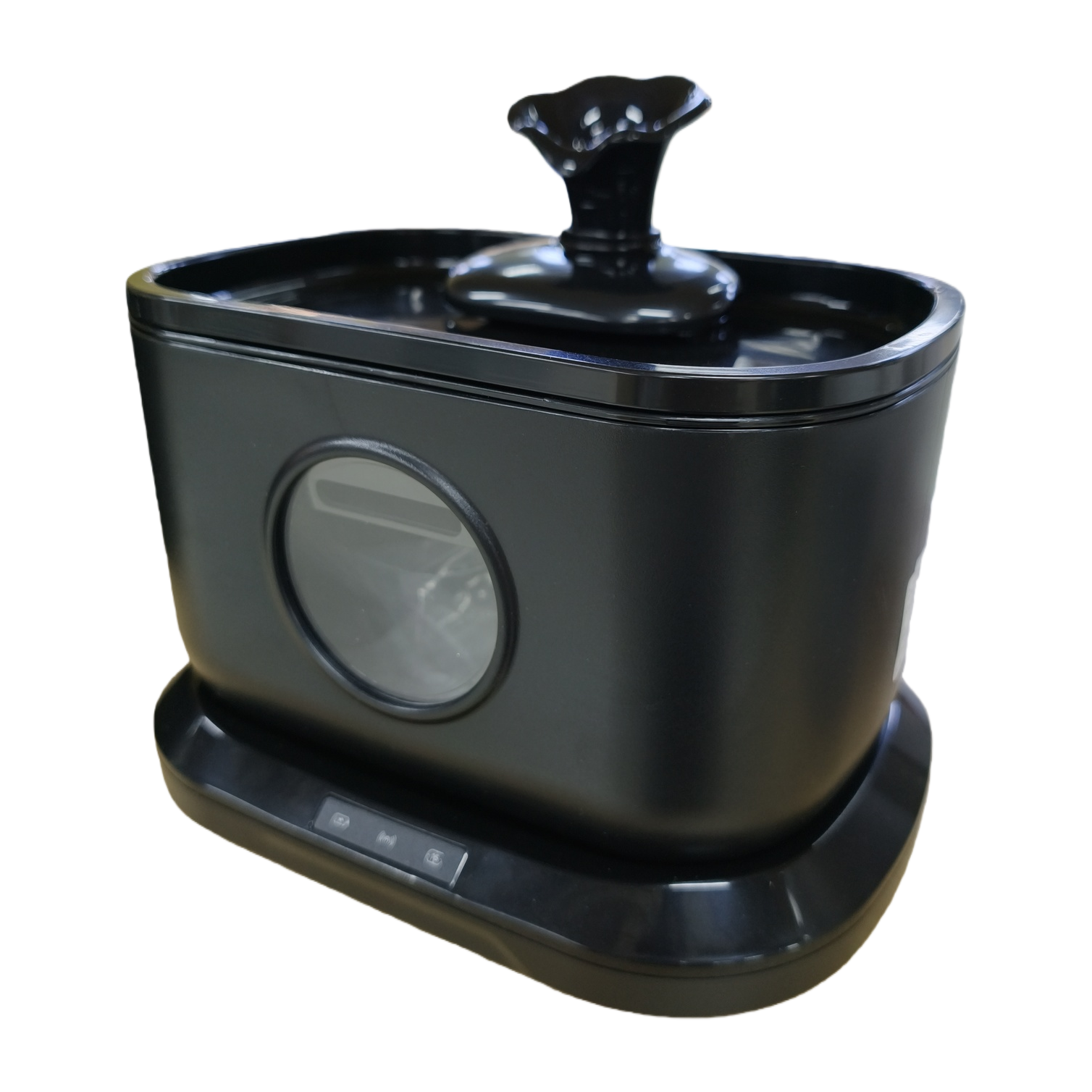 Black pet water dispenser with silent circulation and automatic constant pressure for cats and dogs Item Picture