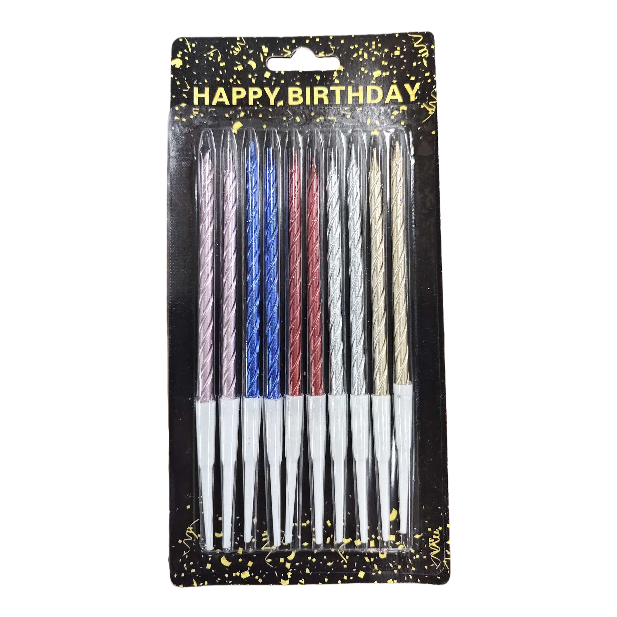 Colorful spiral birthday candles, children's party decoration cake candles, environmentally friendly and degradable Item Picture