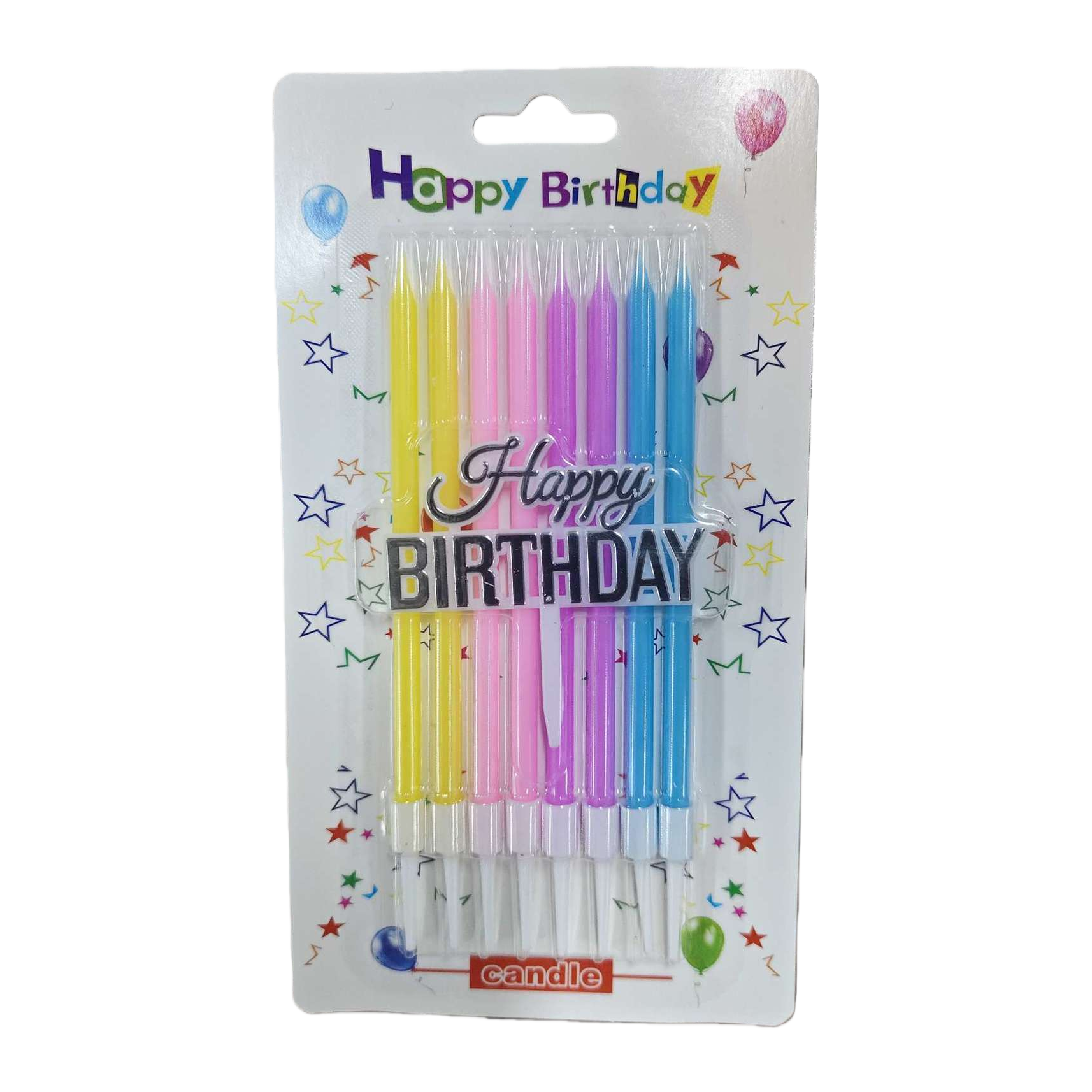 Colorful birthday candles, children's party decorations, available in multiple colors, safe and smokeless Item Picture