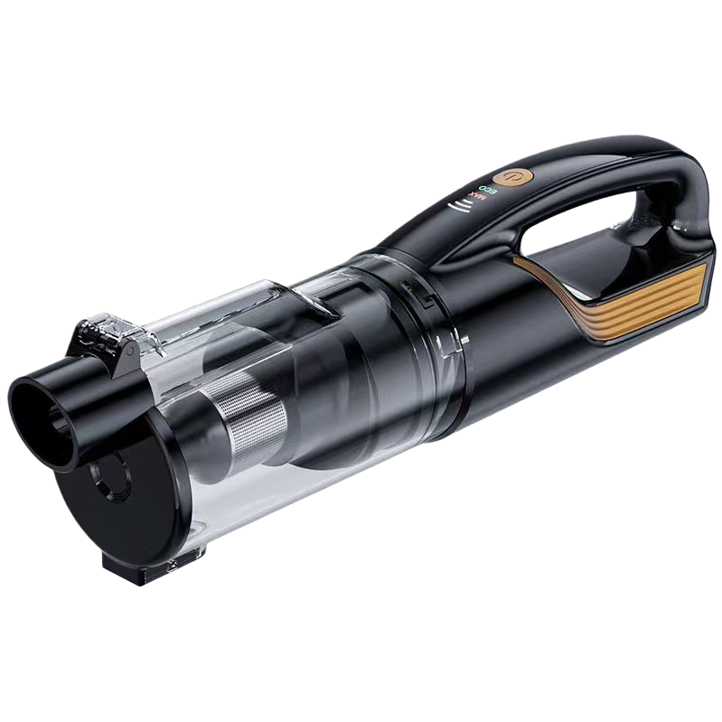 Black handheld vacuum cleaner for household use, with strong suction power, lightweight and wireless charging Item Picture