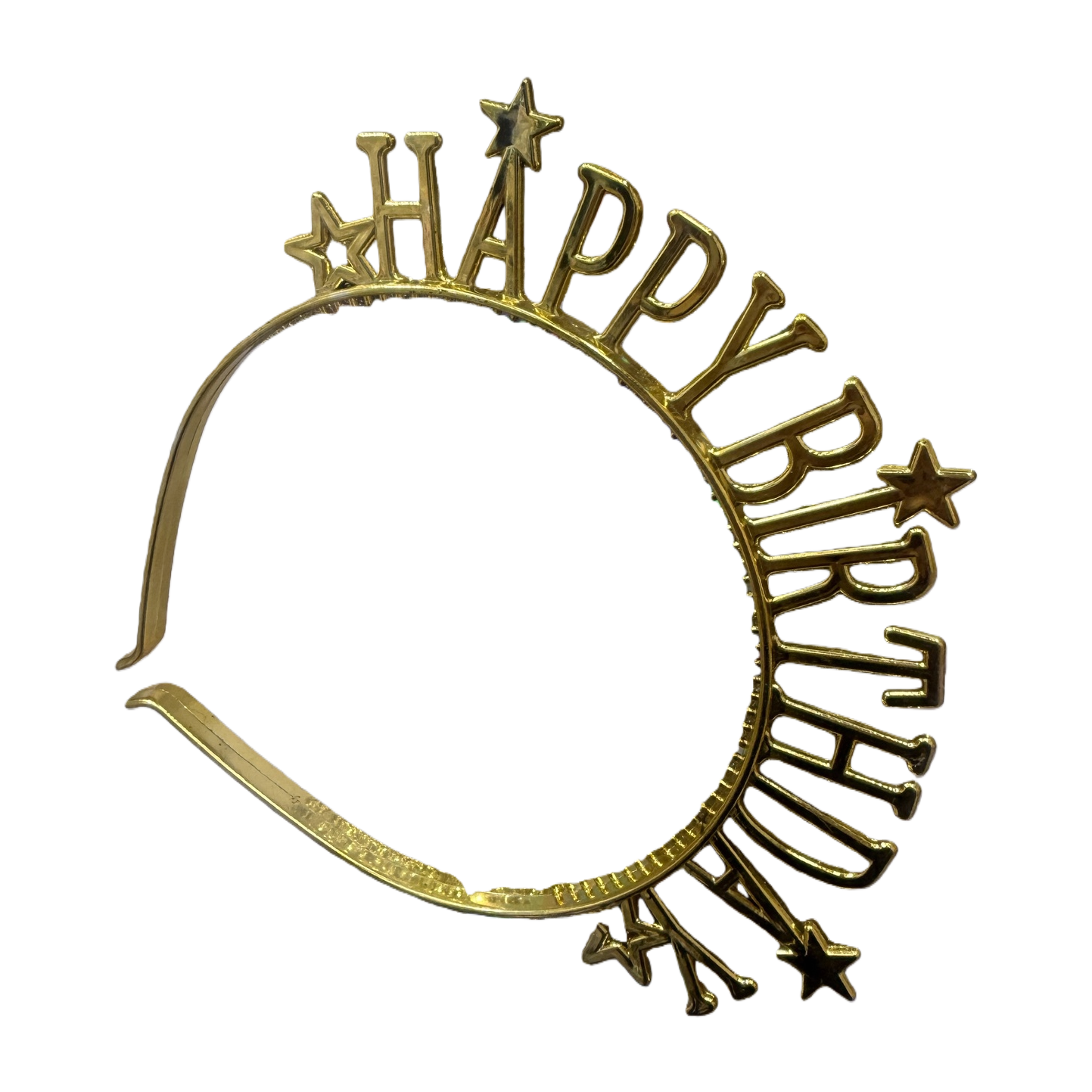 Golden HAPPY BIRTHDAY headband Party birthday decoration hair accessory Item Picture