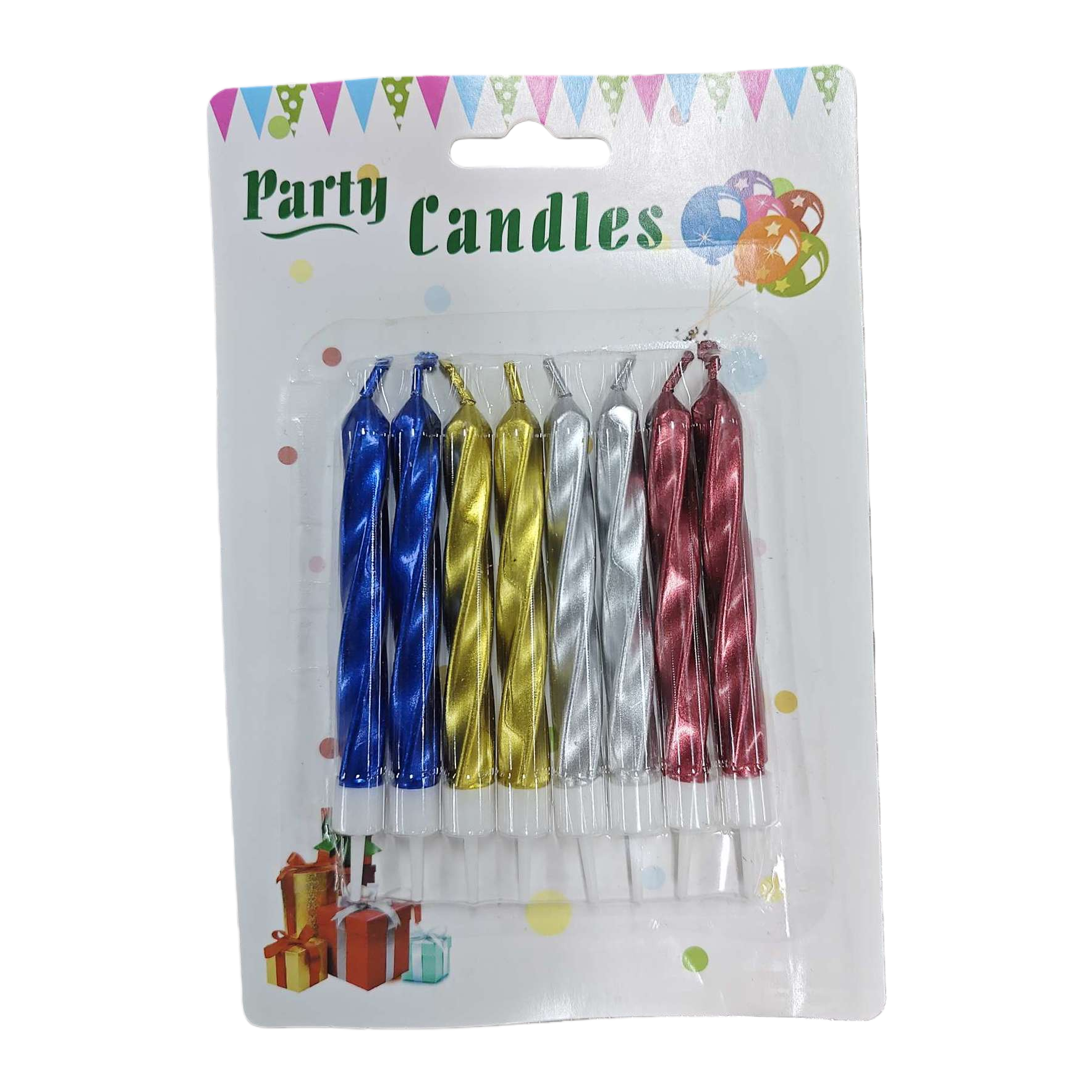 Colorful spiral candle gift box set, festive decoration home scented candle set Item Picture
