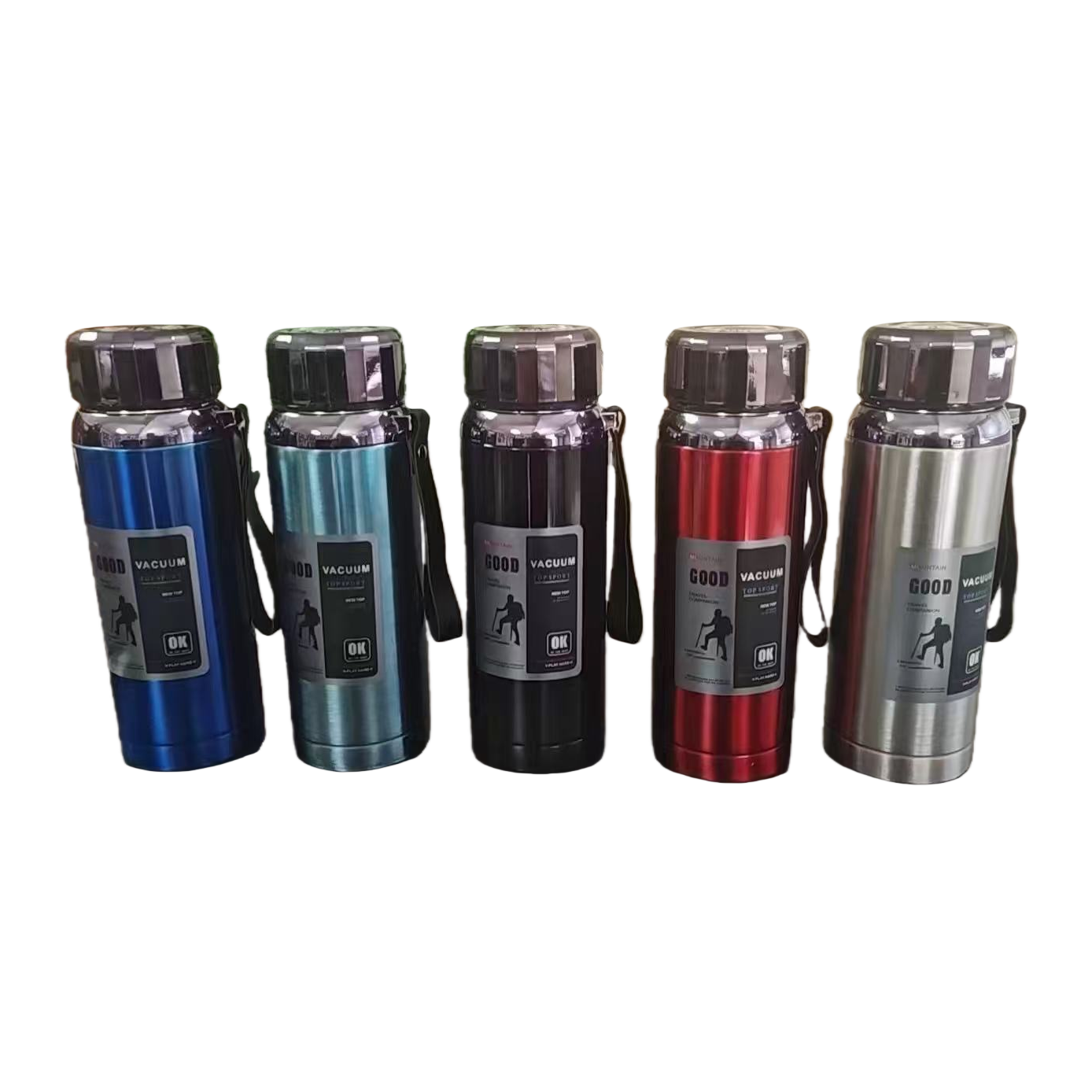 Five-color dazzling insulated cup 500ml large-capacity outdoor mountaineering and office water cup Item Picture