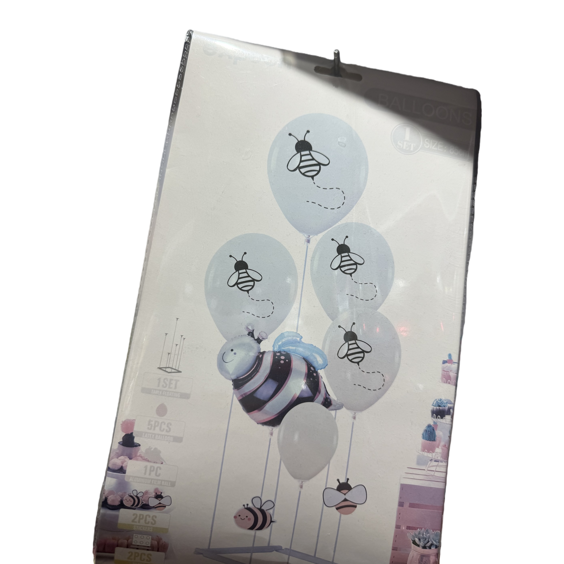 Bee-themed white packaging bag balloon set wedding party decoration supplies Item Picture